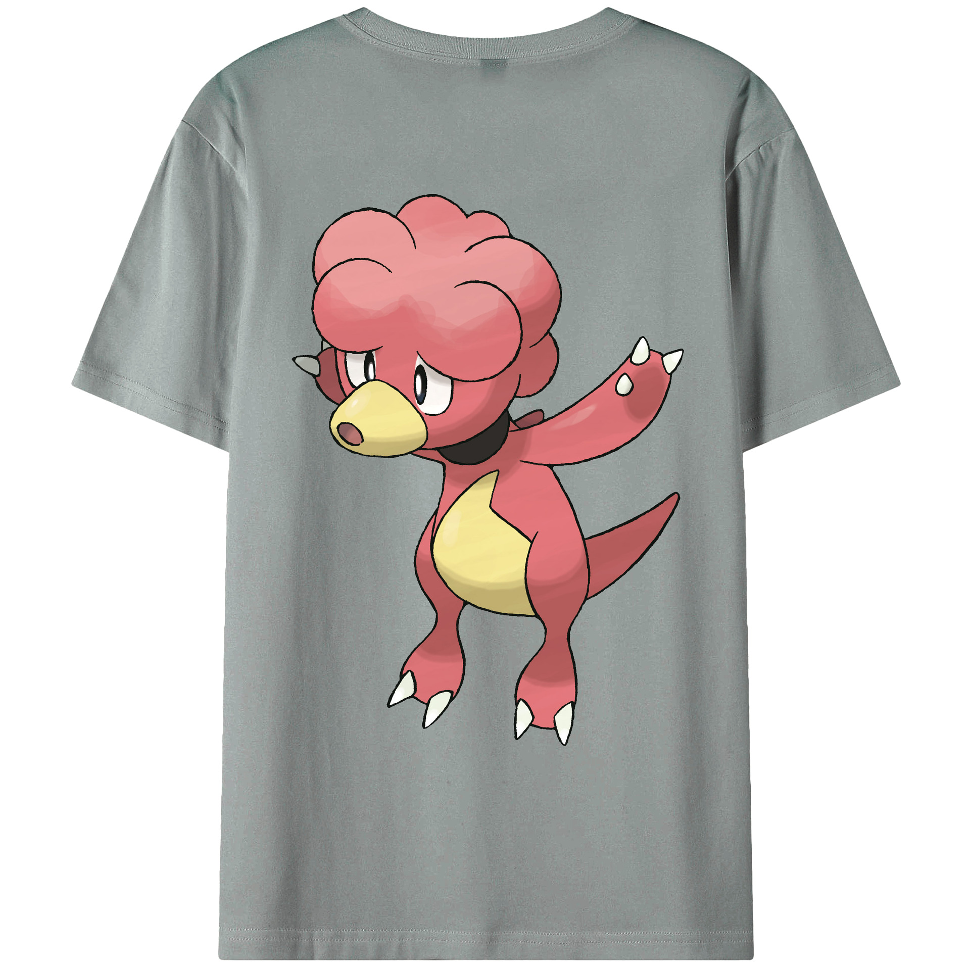 （画像用） ポケットモンスター Pokémon 綿100％ メンズ半袖Tシャツ（バックプリント） 通気性
